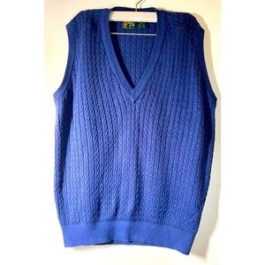 Bobby Jones Vintage Golf Vest Blue Size Medium